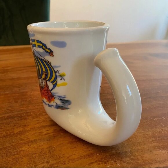Horn Shaped Viking Mug with Swedish Design - Picture 6 of 16